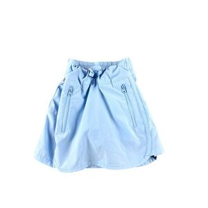 Magellan Outdoors Kids Girls XS Sky Blue Athletic Skirt w Zipper Pockets